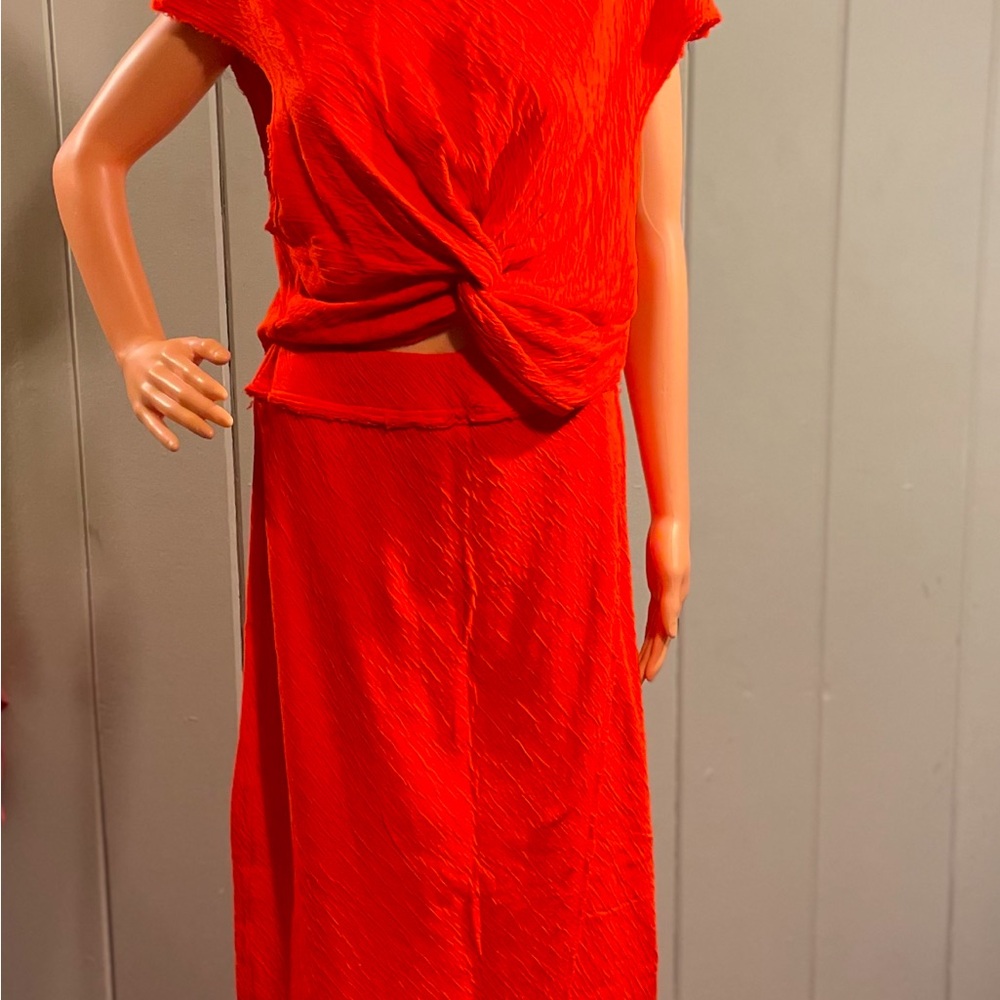 Elegant orange Women's two set